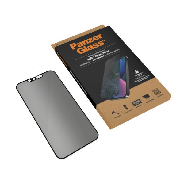 PanzerGlass iPhone 13/iPhone 13 Pro Skærmbeskyttelse Edge-to-Edge Case Friendly Privacy