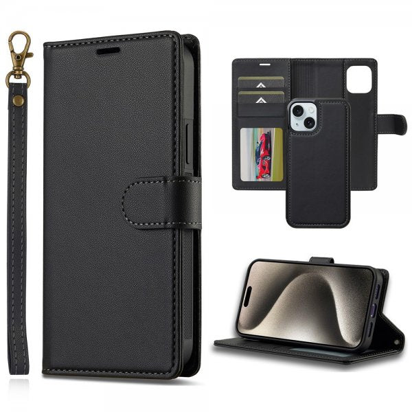 Nordic Covers iPhone 13/iPhone 14 Cover med aftageligt MagSafe-cover Raven Black