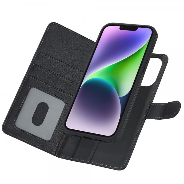 iPhone 13/iPhone 14 Cover med Aftageligt Cover MagSafe Sort