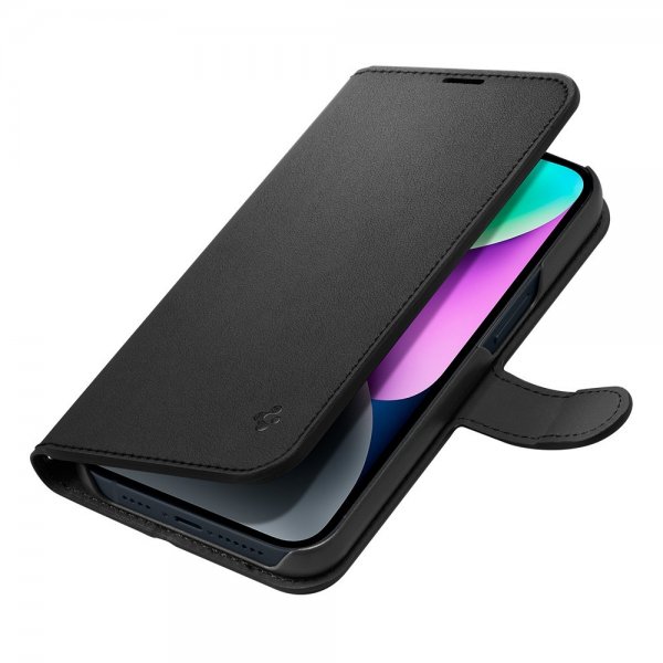 Spigen iPhone 13/iPhone 14 Cover Wallet S Sort