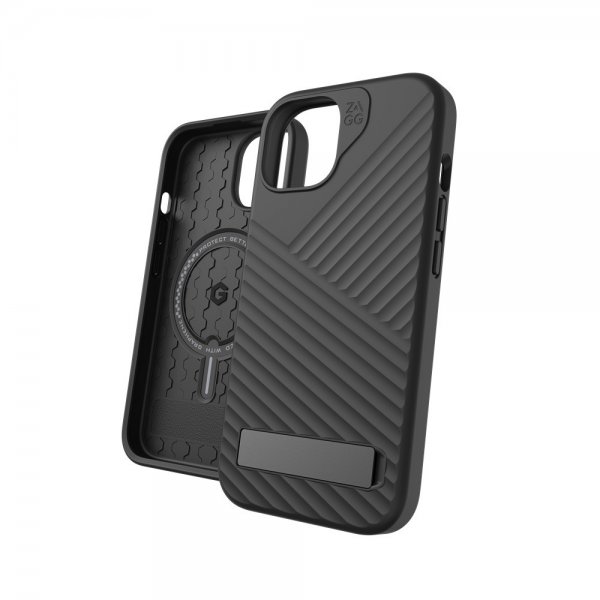 ZAGG iPhone 13/iPhone 14/iPhone 15 Cover Denali Snap Kickstand Sort