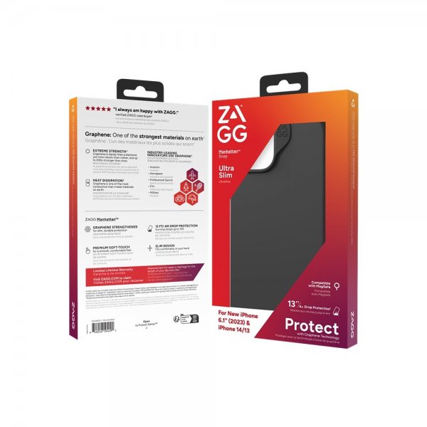 ZAGG iPhone 13/iPhone 14/iPhone 15 Cover Manhattan Snap Sort