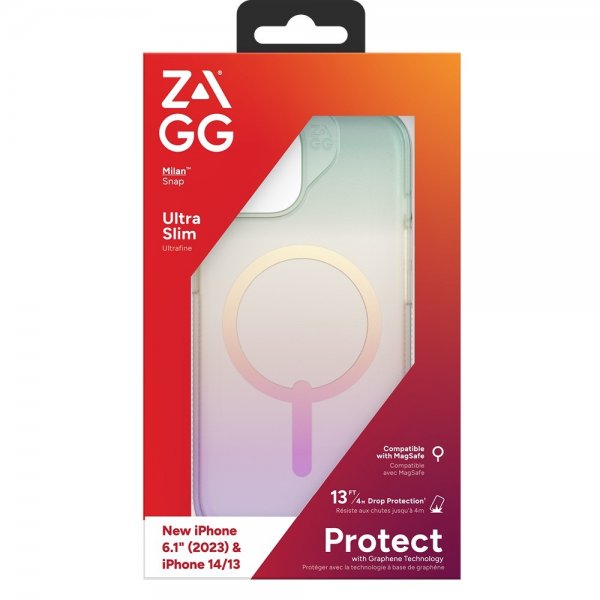 ZAGG iPhone 13/iPhone 14/iPhone 15 Cover Milan Snap Iridescent
