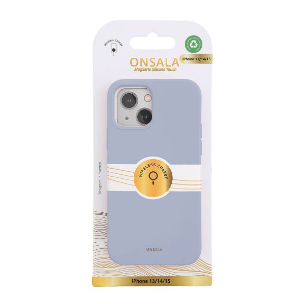 Onsala iPhone 13/iPhone 14/iPhone 15 Cover Silikonefornemmelse Summer Sky