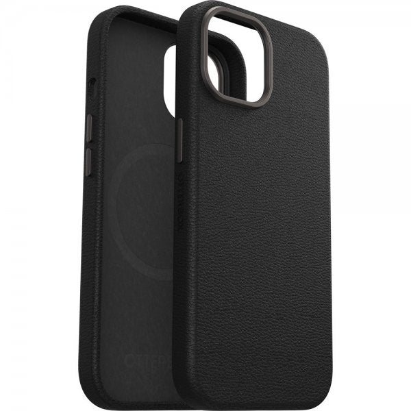Otterbox iPhone 13/14/15 Cover Symmetry Cactus Leather MagSafe Noir Ash