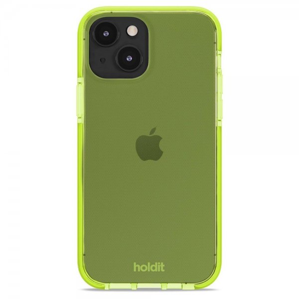 holdit iPhone 13/iPhone 14 Cover Seethru Acid Green