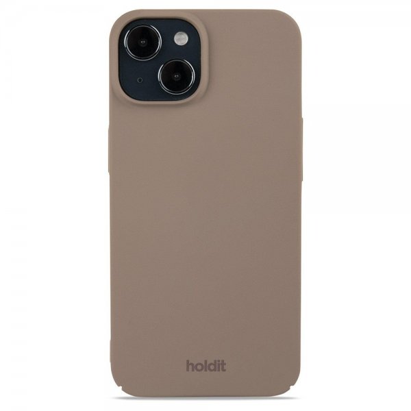 holdit iPhone 13/iPhone 14 Cover Slim Case Mocha Brown