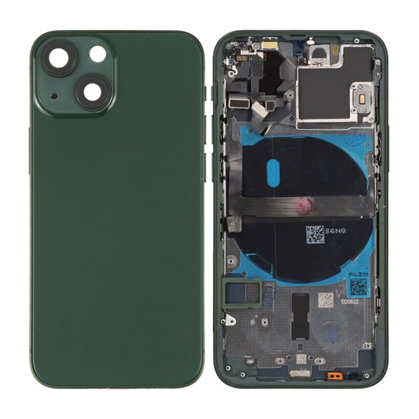 iPhone 13 Mini Bagside Komplet Med Smådele - Grøn