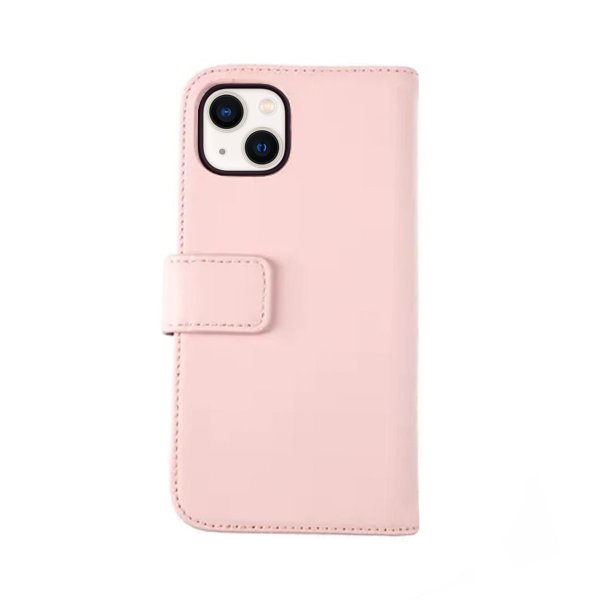 Rvelon iPhone 13 Mini Cover Ægte Læder Pink