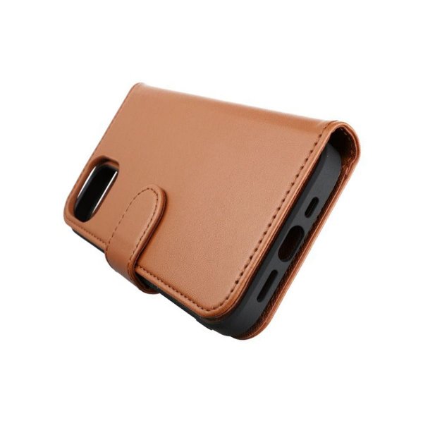 Rvelon iPhone 13 Mini Cover Magnetisk Aftagelig Skal Brun