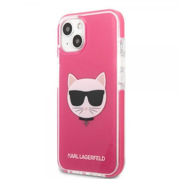 Karl Lagerfeld iPhone 13 Mini Cover Choupette Fuchsia