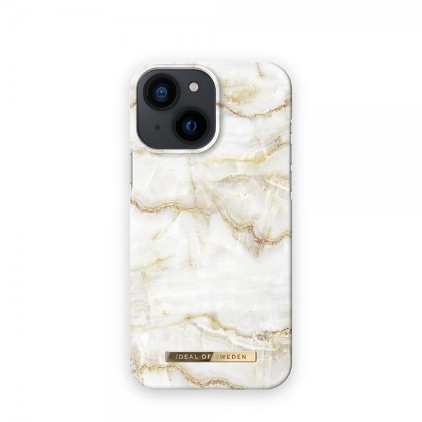 Ideal of Sweden iPhone 13 Mini Cover Fashion Case Golden Pearl Marble