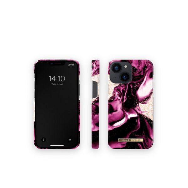 Ideal of Sweden iPhone 13 Mini Cover Fashion Case Golden Ruby