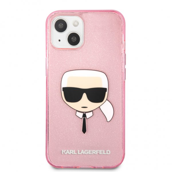 Karl Lagerfeld iPhone 13 Mini Cover Full Glitter Rosa