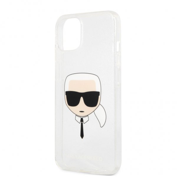 Karl Lagerfeld iPhone 13 Mini Cover Fuld Glitter Sølv