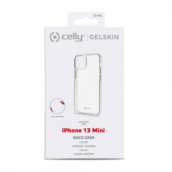 Celly iPhone 13 Mini Cover GELSKIN Transparent