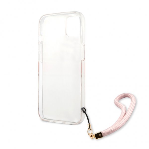 Guess iPhone 13 Mini Cover Marble Design Stripe Rosa