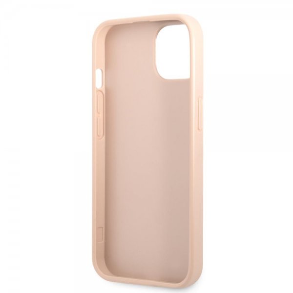 Guess iPhone 13 Mini Cover Printed Stripe Bottom Rosa