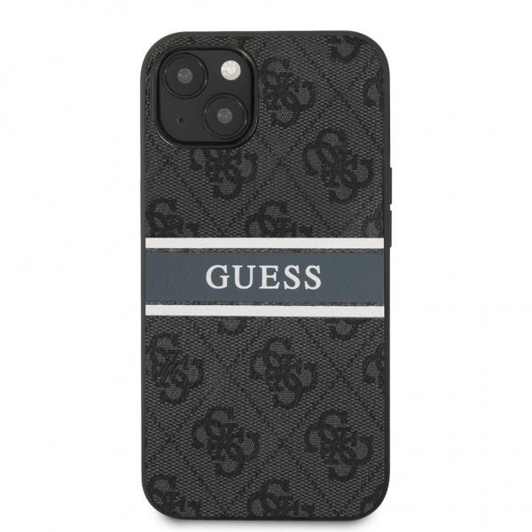 Guess iPhone 13 Mini Cover Printed Stripe Grå