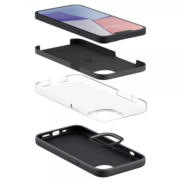 Spigen iPhone 13 Mini Cover Silicone Fit Sort