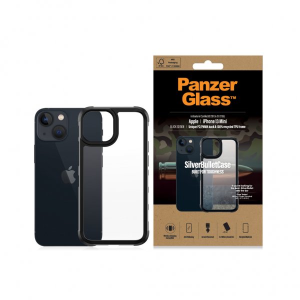 PanzerGlass iPhone 13 Mini Cover SilverBullet Case Sort