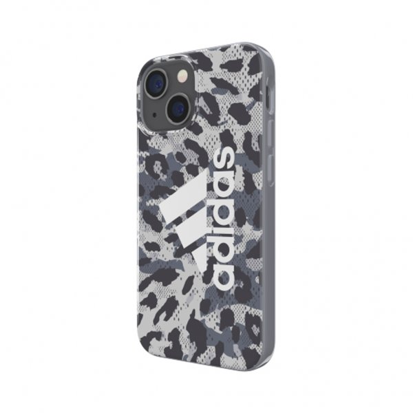 Adidas iPhone 13 Mini Cover Snap Case Leopard Grå