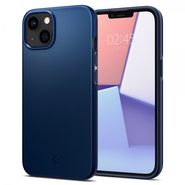 Spigen iPhone 13 Mini Cover Thin Fit Navy Blue