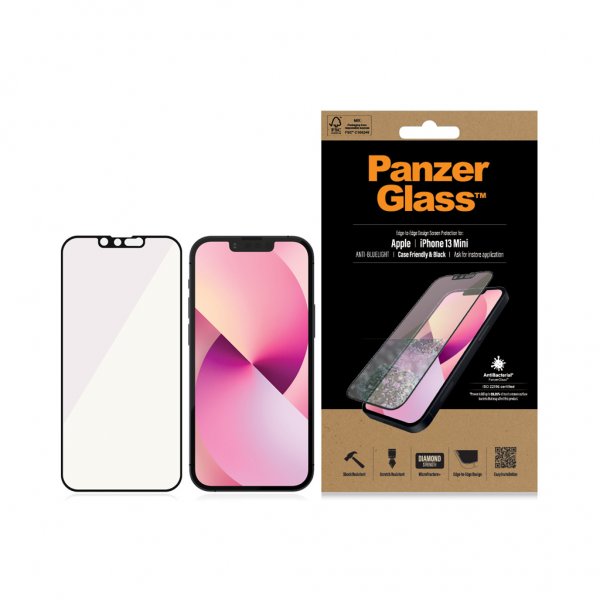 PanzerGlass iPhone 13 Mini Skærmbeskyttelse Kant-til-kant Anti-blåt lys