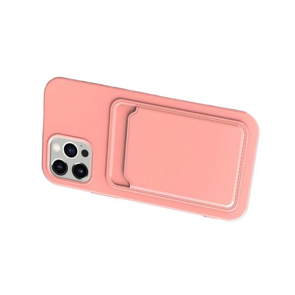 iPhone 13 Cover Kortholder Rosa