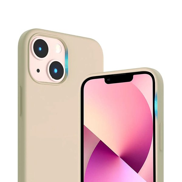 Rvelon iPhone 13 Cover Silikone Beige