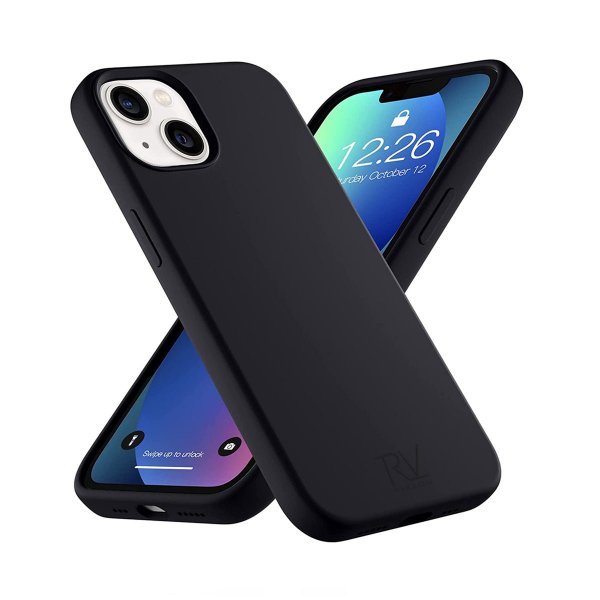Rvelon iPhone 13 Cover Silikone Sort