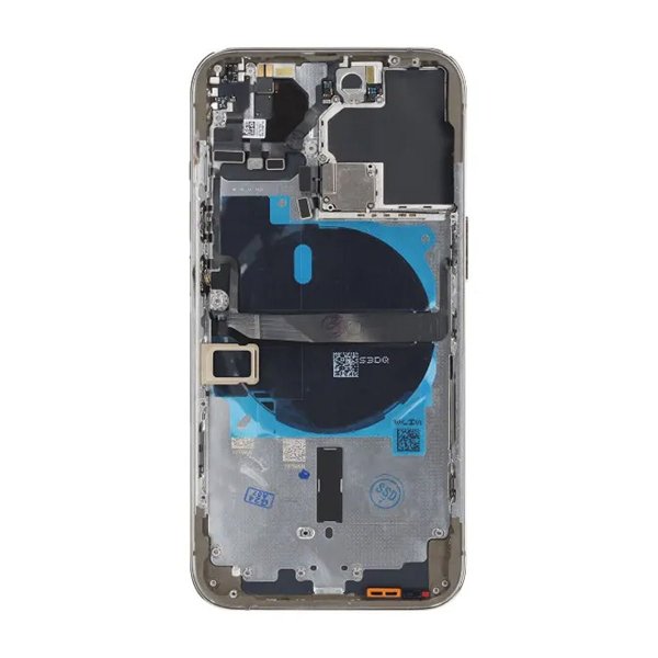 iPhone 13 Pro Bagcover med Komplet Ramme OEM - Guld
