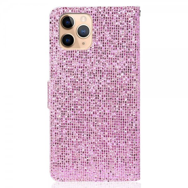 iPhone 13 Pro Cover Glitter Stribe Rosa