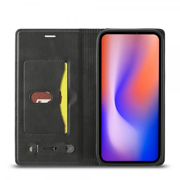 Lc.Imeeke iPhone 13 Pro Cover Kortrum Udenpå Sort