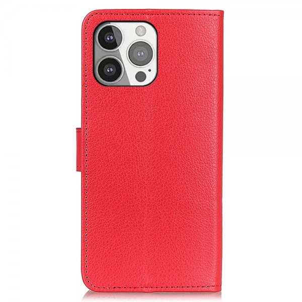 Nordic Covers iPhone 13 Pro Cover Litchi Rød