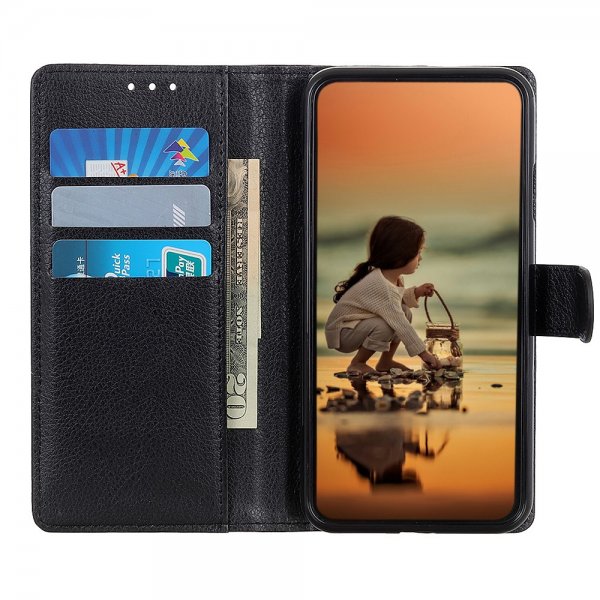 Nordic Covers iPhone 13 Pro Cover Litchi Raven Black