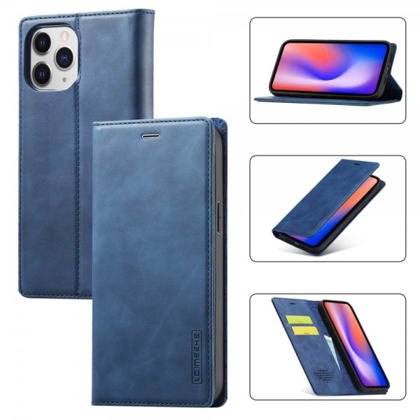 Lc.Imeeke iPhone 13 Pro Flip Cover med Kortlomme Blå