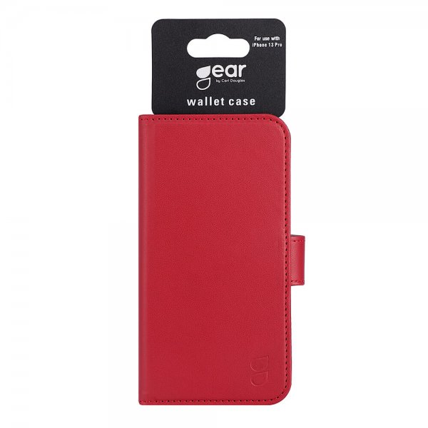 Gear iPhone 13 Pro Cover med Kortlomme Rød