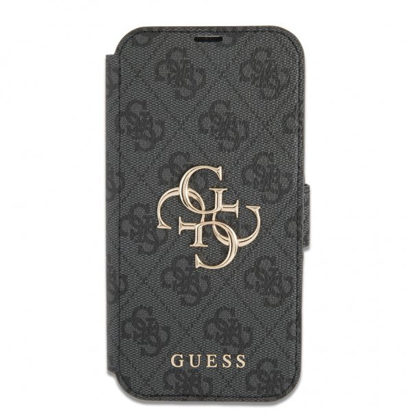 Guess iPhone 13 Pro Cover Metal Logo Grå