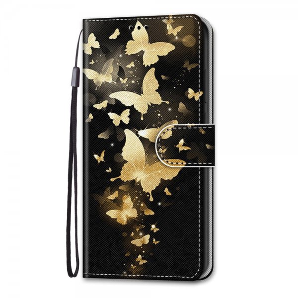 iPhone 13 Pro Cover Motiv Guld Sommerfugle