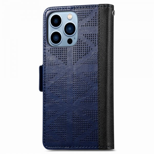 iPhone 13 Pro Perforeret Blåt Cover
