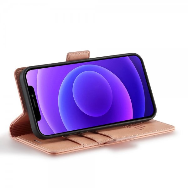 Lc.Imeeke iPhone 13 Pro Cover med Kortlomme Standerfunktion Rosa