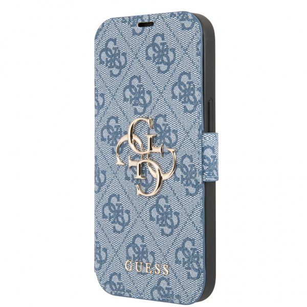 Guess iPhone 13 Pro Max Cover Metal Logo Blå