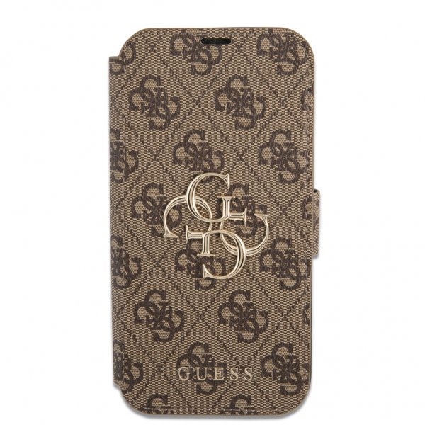 Guess iPhone 13 Pro Max Cover Metal Logo Brun