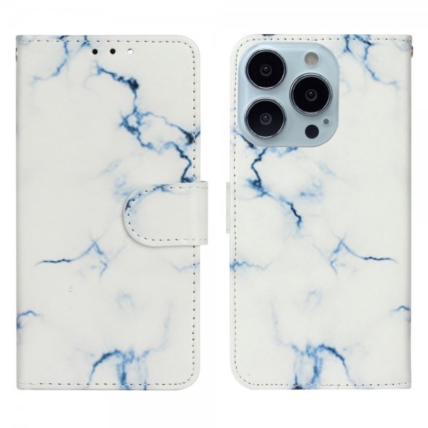 iPhone 13 Pro Max Cover Motiv Hvid Marmor