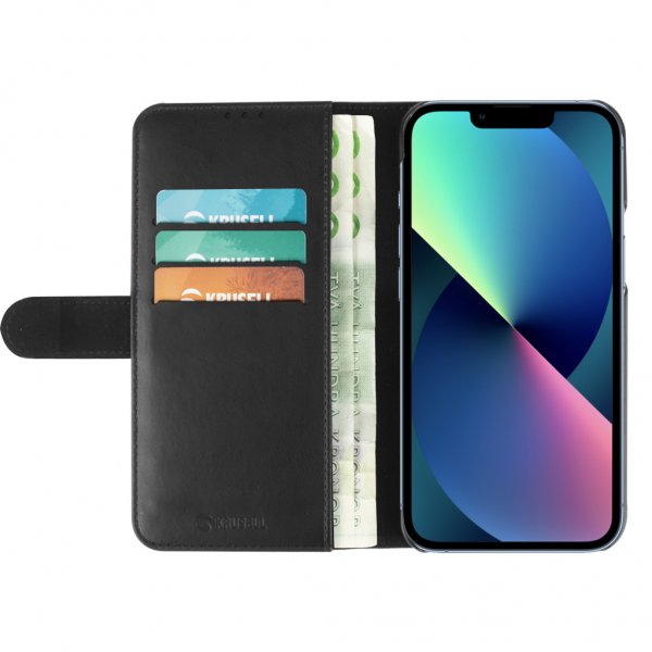 Krusell iPhone 13 Pro Max Etui PhoneWallet Sort