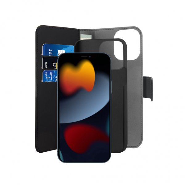 Puro iPhone 13 Pro Max Cover Wallet Detachable 2 in 1 Sort