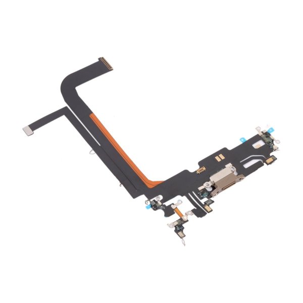 iPhone 13 Pro Max Opladningsport med Flexkabel Original - Guld
