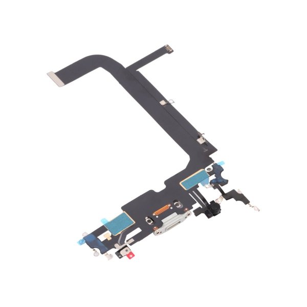iPhone 13 Pro Max Opladerstik med Flexkabel Original - Hvid