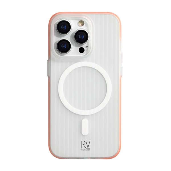 Rvelon iPhone 13 Pro Max Cover Riflet MagSafe Orange
